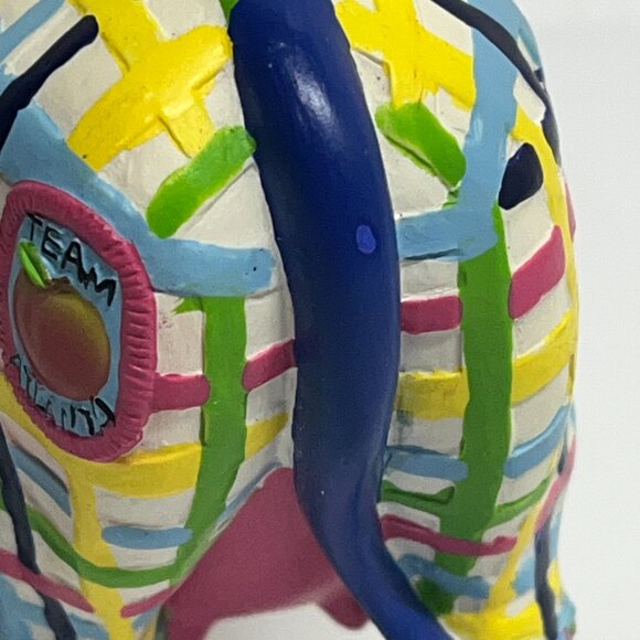 Cow Parade Miss Udder Putter Golfing Cow #7702 Team Atlanta Resin Figure - Picture 5 of 9